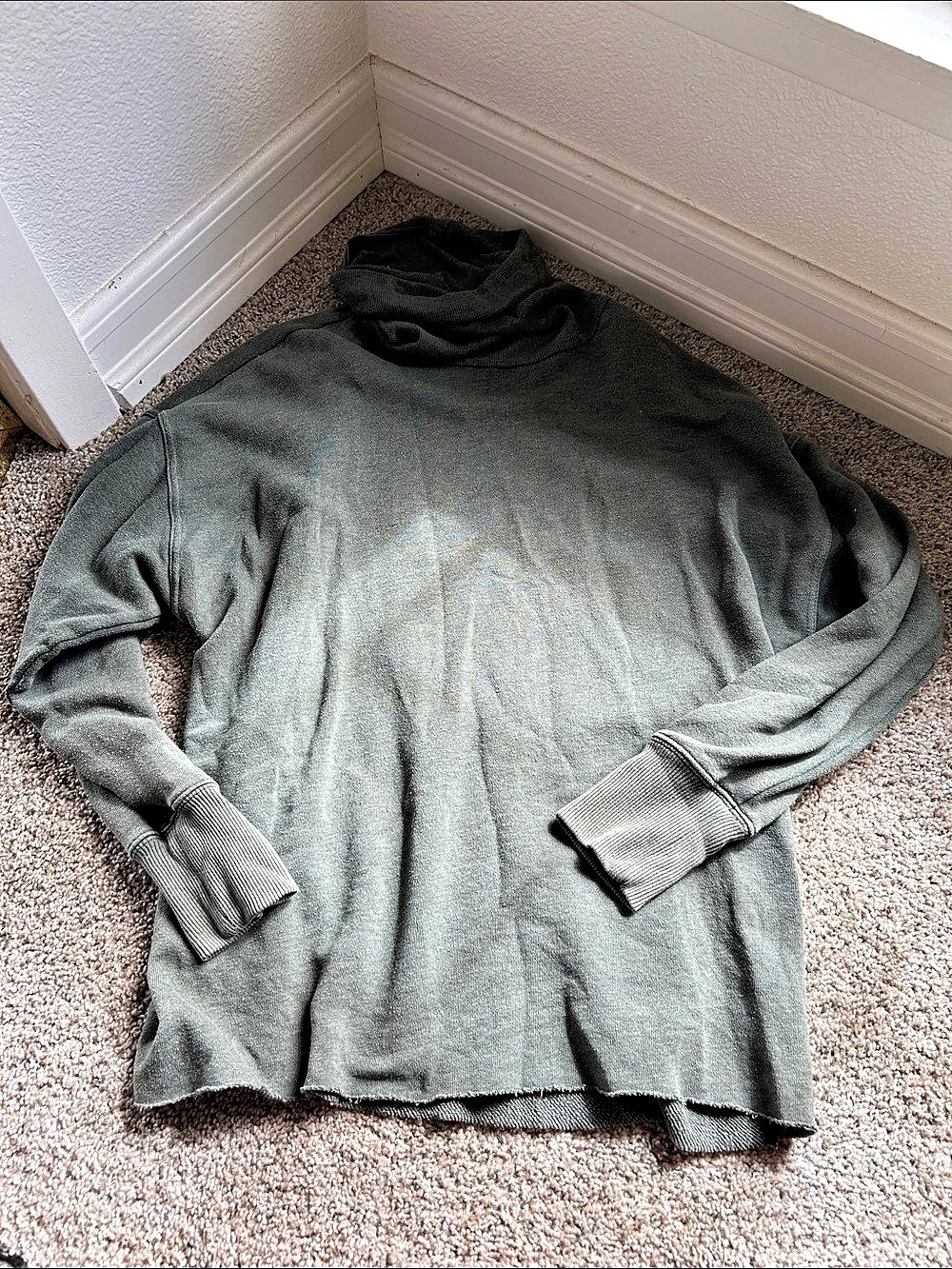Aerie Women's Gray Cowl Neck Sweater